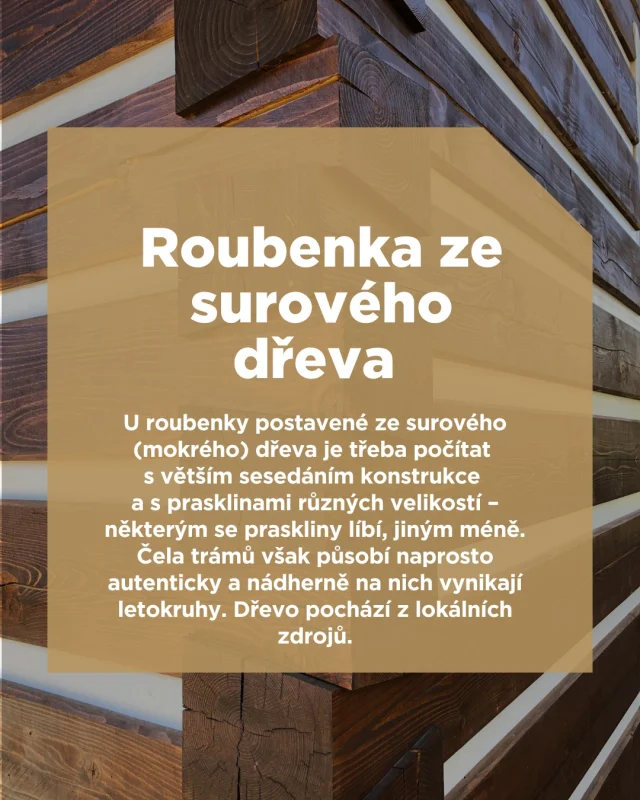Víte, že roubenku je možné postavit ze surového (mokrého) či sušeného dřeva? 🪵🏡

 #roubenky #dřevostavby #drevostavby #jimber #Roubenka #drevostavba